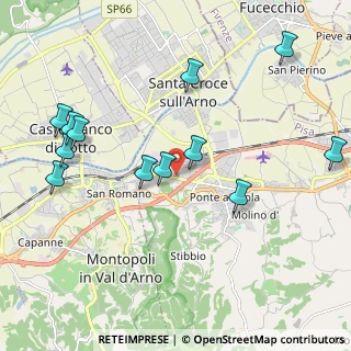 Mappa Via della Spira, 56028 San Miniato PI, Italia (2.34583)