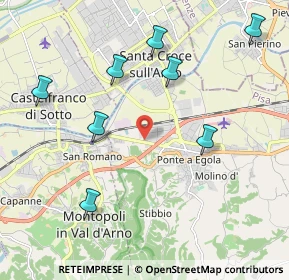 Mappa Via della Spira, 56028 San Miniato PI, Italia (3.12333)