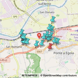 Mappa Via della Spira, 56028 San Miniato PI, Italia (0.7705)