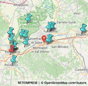 Mappa Via della Spira, 56028 San Miniato PI, Italia (9.4975)