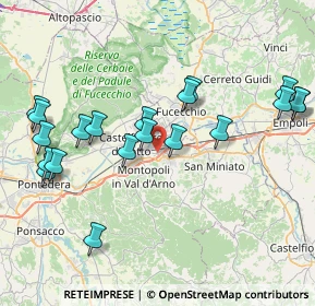 Mappa Via della Spira, 56028 San Miniato PI, Italia (8.99)