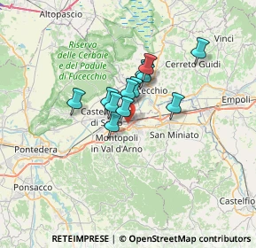Mappa Via della Spira, 56028 San Miniato PI, Italia (4.38583)