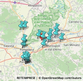 Mappa Via Placido Rizzotto, 56020 Santa Maria a Monte PI, Italia (7.15)