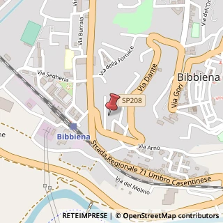 Mappa Via Pietro Nenni, 4, 52011 Bibbiena, Arezzo (Toscana)