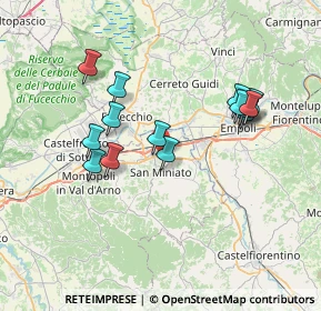 Mappa Via Ippolito Nievo, 56028 San Miniato PI, Italia (6.89429)