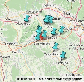Mappa Via Ippolito Nievo, 56028 San Miniato PI, Italia (11.24889)