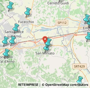 Mappa Via Ippolito Nievo, 56028 San Miniato PI, Italia (6.73333)