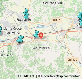 Mappa Via Ippolito Nievo, 56028 San Miniato PI, Italia (6.82143)