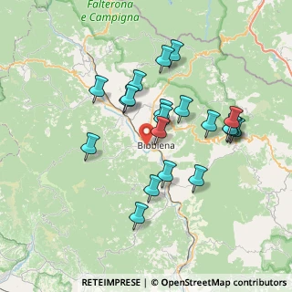 Mappa Via Buonconte Da Montefeltro, 52011 Bibbiena AR, Italia (6.934)