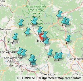 Mappa Via Buonconte Da Montefeltro, 52011 Bibbiena AR, Italia (16.4245)