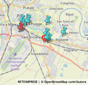 Mappa Via Innocenzo Lazzeri, 56121 Pisa PI, Italia (1.70818)