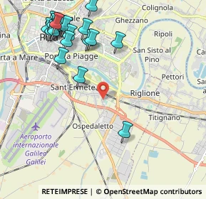Mappa Via Innocenzo Lazzeri, 56121 Pisa PI, Italia (2.6175)