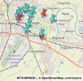 Mappa Via Innocenzo Lazzeri, 56121 Pisa PI, Italia (2.44214)