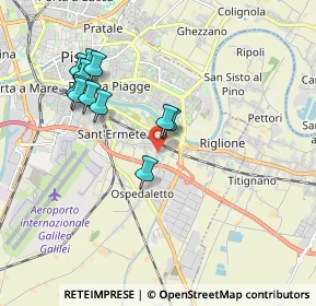 Mappa Via Innocenzo Lazzeri, 56121 Pisa PI, Italia (1.87727)