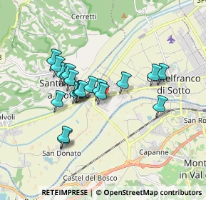 Mappa Via Leonardo Da Vinci, 56020 Santa Maria A Monte PI, Italia (1.5115)