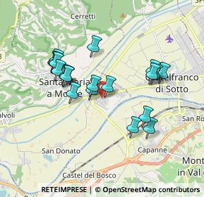 Mappa Via Leonardo Da Vinci, 56020 Santa Maria A Monte PI, Italia (1.6945)
