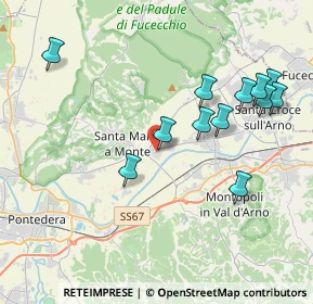 Mappa Via Leonardo Da Vinci, 56020 Santa Maria A Monte PI, Italia (4.205)