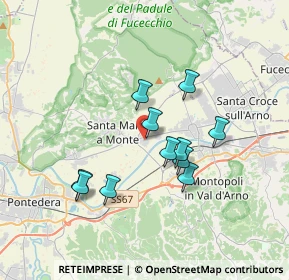 Mappa Via Leonardo Da Vinci, 56020 Santa Maria A Monte PI, Italia (3.06182)