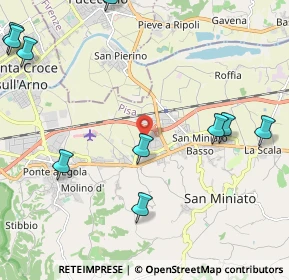 Mappa Via Cascina Lari, 56028 San Miniato PI, Italia (3.26923)