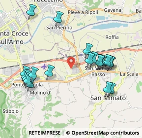 Mappa Via Cascina Lari, 56028 San Miniato PI, Italia (2.1335)
