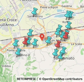 Mappa Via Cascina Lari, 56028 San Miniato PI, Italia (2.034)