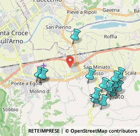 Mappa Via Cascina Lari, 56028 San Miniato PI, Italia (2.40938)