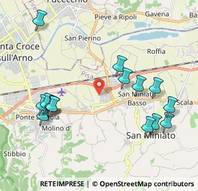 Mappa Via Cascina Lari, 56028 San Miniato PI, Italia (2.304)