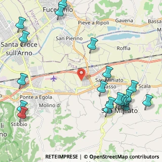 Mappa Via Cascina Lari, 56028 San Miniato PI, Italia (2.928)