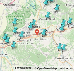 Mappa Via Cascina Lari, 56028 San Miniato PI, Italia (10.3075)