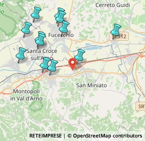 Mappa Via Cascina Lari, 56028 San Miniato PI, Italia (4.56583)