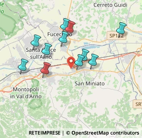 Mappa Via Cascina Lari, 56028 San Miniato PI, Italia (3.43545)