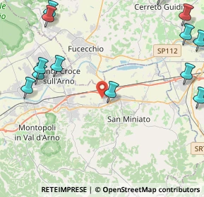 Mappa Via Cascina Lari, 56028 San Miniato PI, Italia (6.734)