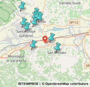 Mappa Via Cascina Lari, 56028 San Miniato PI, Italia (3.93636)