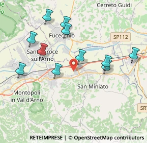 Mappa Via Cascina Lari, 56028 San Miniato PI, Italia (5.53667)