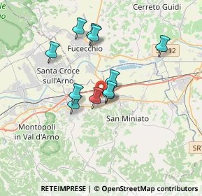 Mappa Via Cascina Lari, 56028 San Miniato PI, Italia (2.90545)