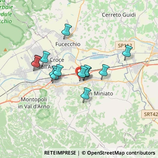Mappa Via Cascina Lari, 56028 San Miniato PI, Italia (3.09462)