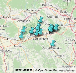 Mappa Via Cascina Lari, 56028 San Miniato PI, Italia (9.0815)