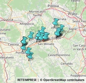 Mappa Via Cascina Lari, 56028 San Miniato PI, Italia (10.382)