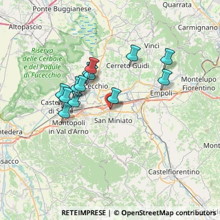 Mappa Via Luigi Pulci, 56028 San Miniato PI, Italia (6.63462)