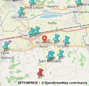 Mappa Via Luigi Pulci, 56028 San Miniato PI, Italia (2.54923)