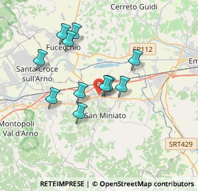 Mappa Via Luigi Pulci, 56028 San Miniato PI, Italia (3.12455)