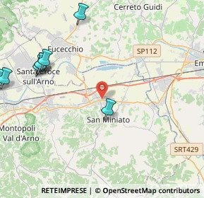 Mappa Via Luigi Pulci, 56028 San Miniato PI, Italia (7.00769)
