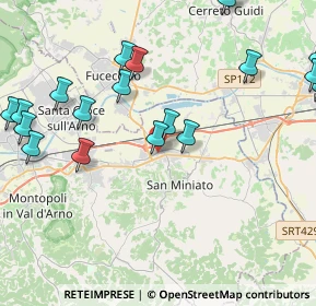 Mappa Unnamed Road, 56028 San Miniato PI, Italia (5.609)