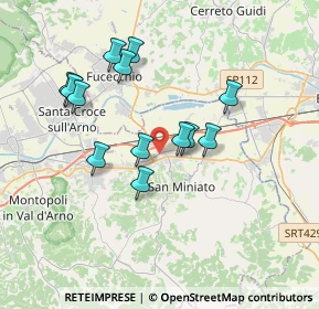 Mappa Unnamed Road, 56028 San Miniato PI, Italia (3.39923)