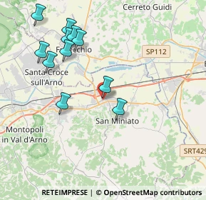 Mappa Unnamed Road, 56028 San Miniato PI, Italia (4.31727)
