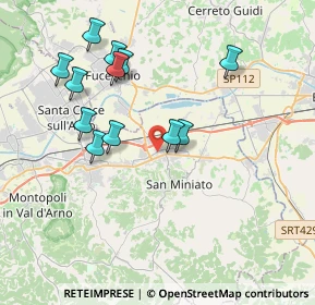 Mappa Unnamed Road, 56028 San Miniato PI, Italia (3.88083)