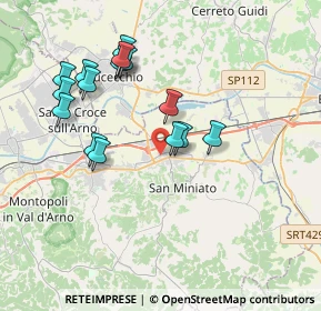 Mappa Unnamed Road, 56028 San Miniato PI, Italia (3.75333)