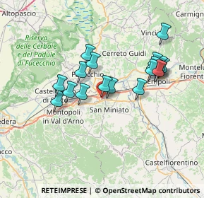 Mappa Unnamed Road, 56028 San Miniato PI, Italia (6.55056)