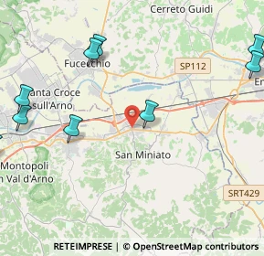 Mappa Via Giovanni Boccaccio, 56028 San Miniato PI, Italia (6.41273)