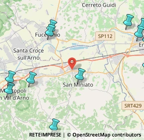 Mappa Via Giovanni Boccaccio, 56028 San Miniato PI, Italia (6.992)
